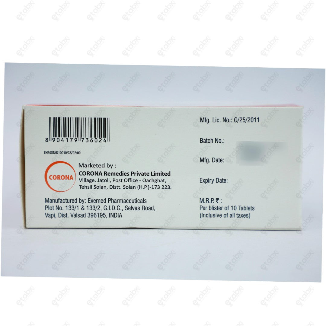 Sitabite D 100/10mg Tablet 10's