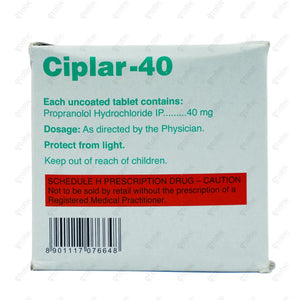 Ciplar 40mg Tablet 15's
