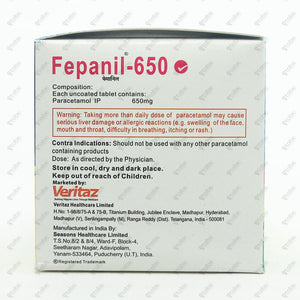 Fepanil 650mg Tablet 15's