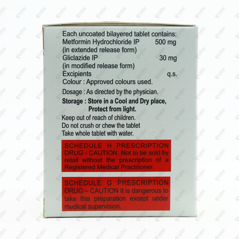 Claglid Met 30mg Tablet 10's