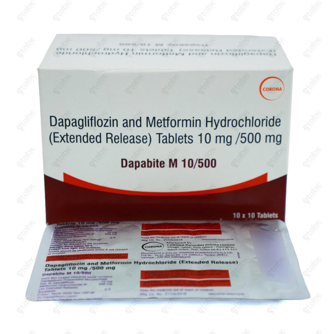 DAPABITE M 10/500mg Tablet 10