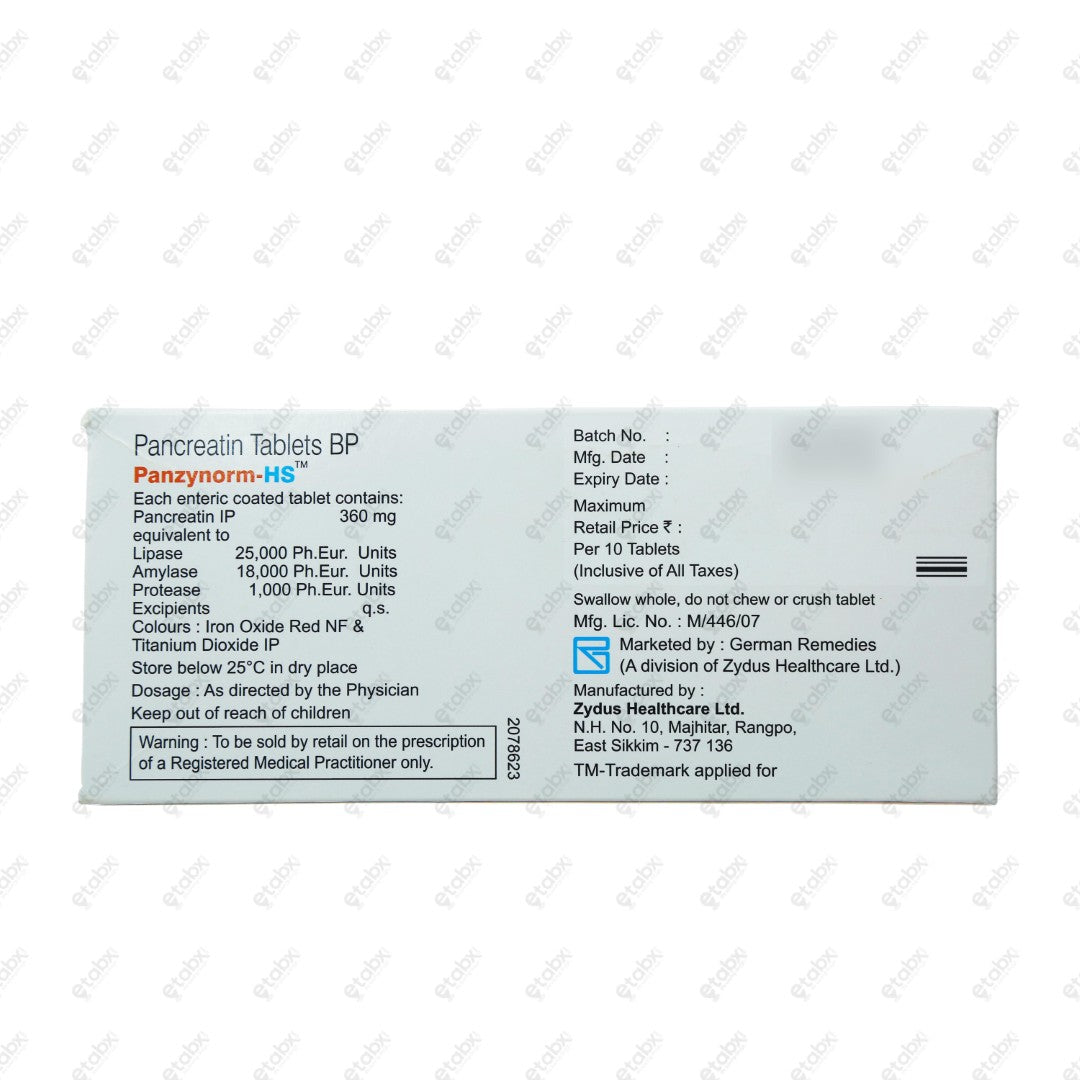 Panzynorm HS Tablet 10's