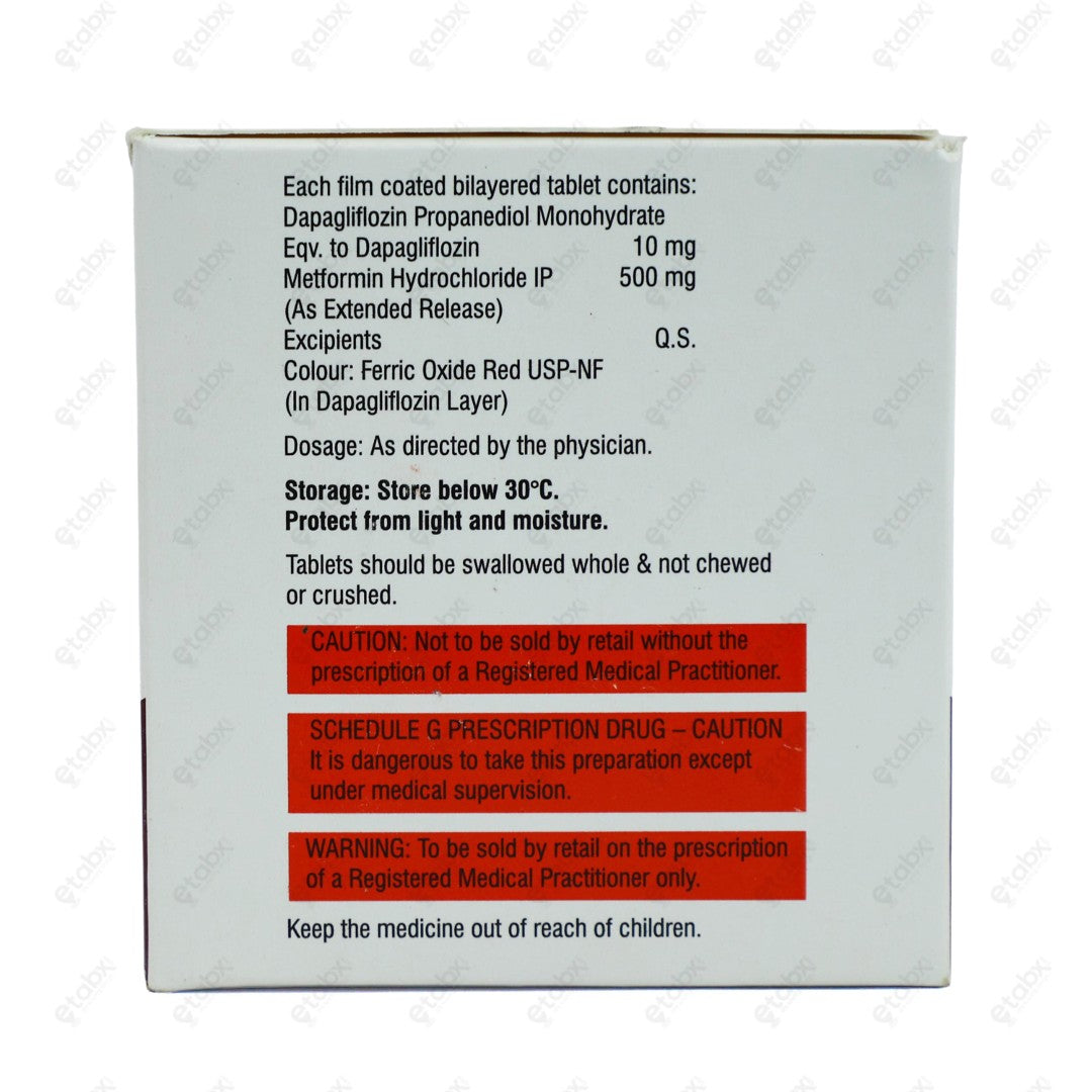 DAPABITE M 10/500mg Tablet 10