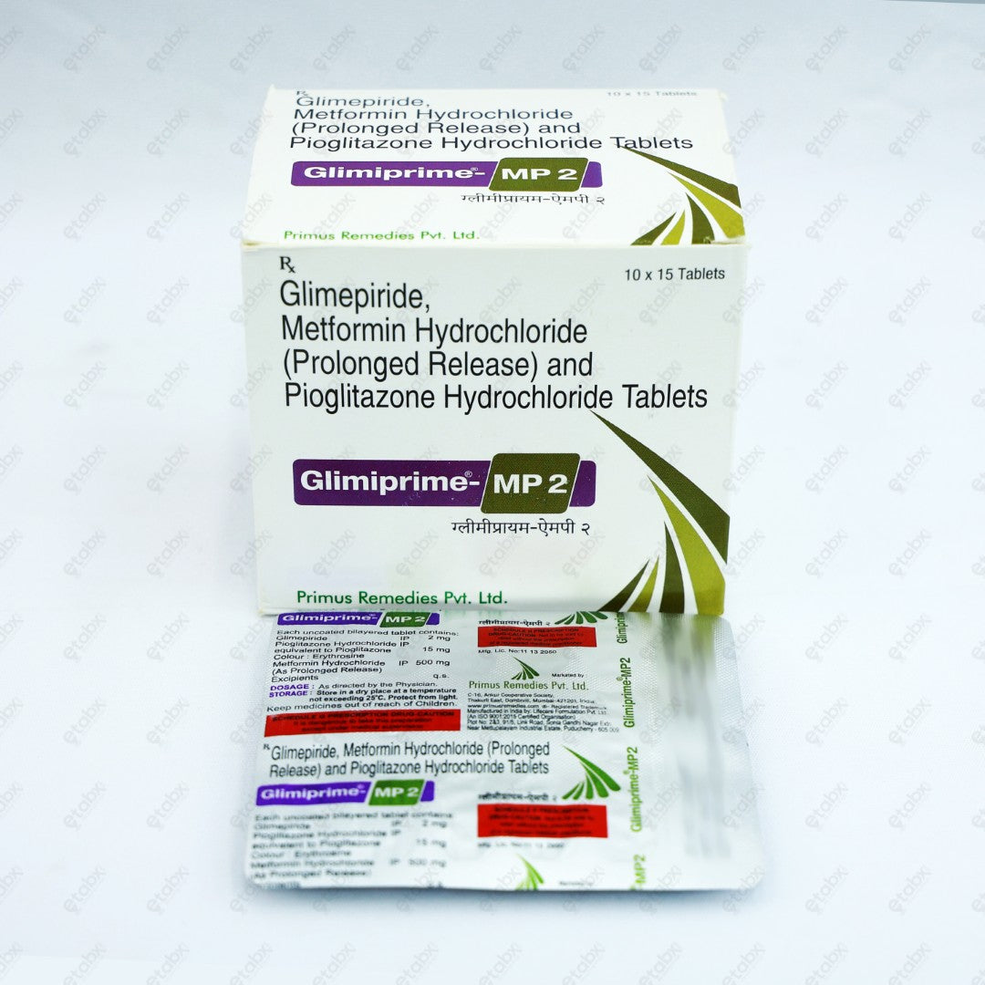 Glimiprime MP2 Tablet 15's