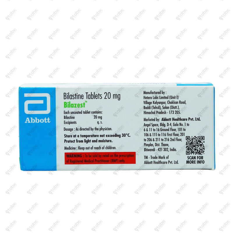 Bilazest 20MG Tablet 10's