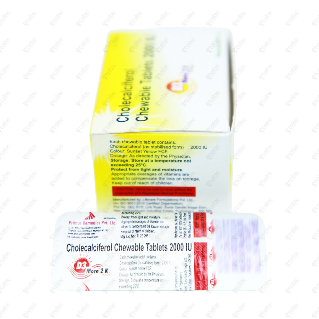 D3 More 2K Tablet 10's