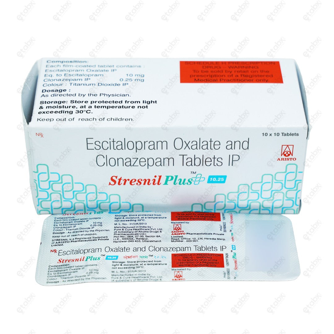 STRESNIL PLUS 10.25mg Tablet 10's