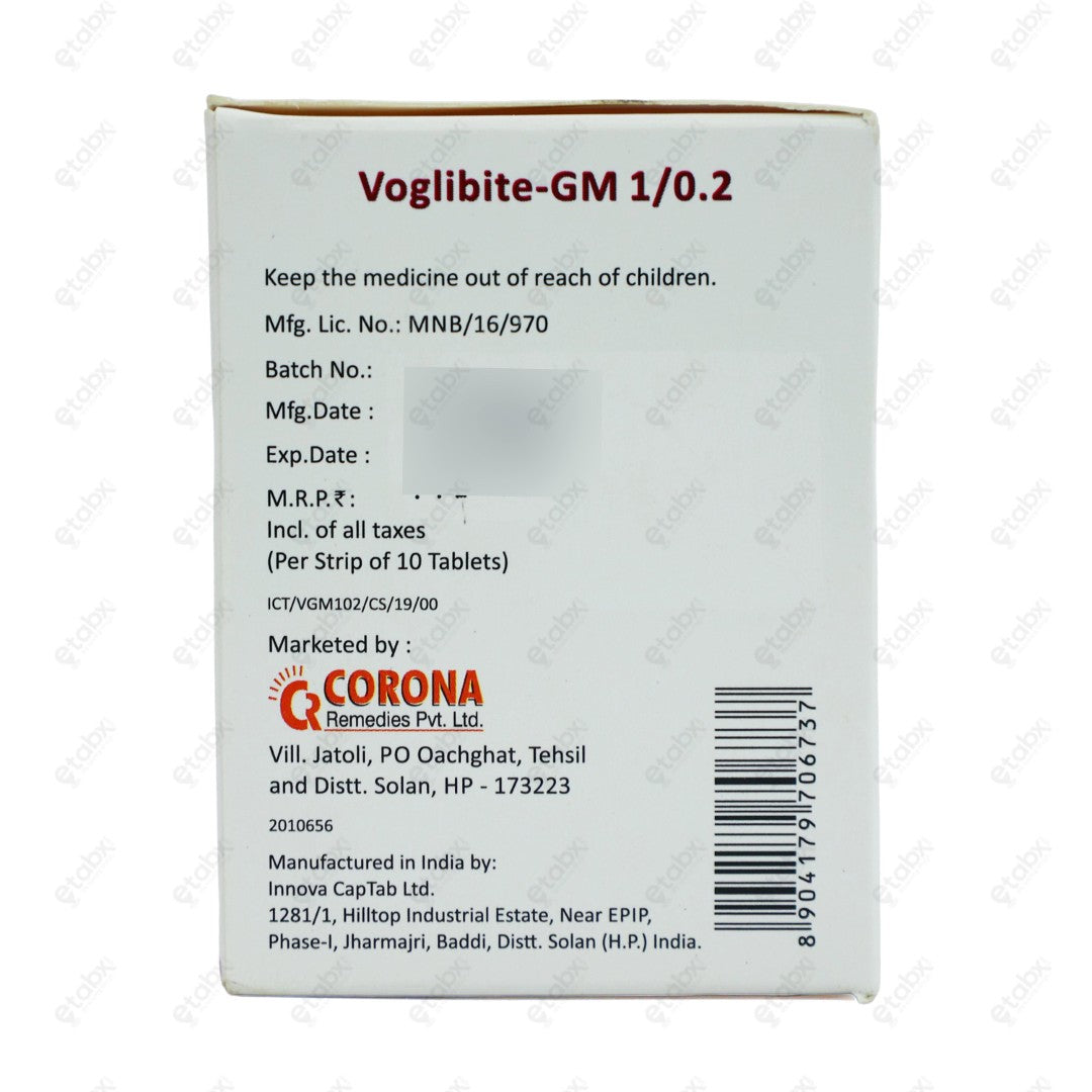 Voglibite GM1/0.2 Tablet 10's