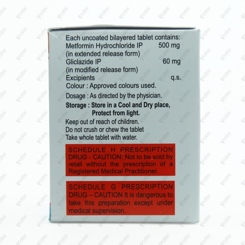 Claglid Met 60mg Tablet 10