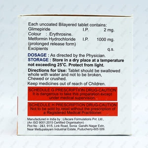 Glimiprime M2 Forte Tablets 15's