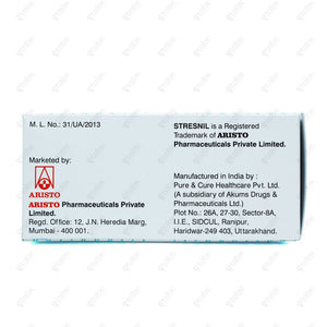 STRESNIL PLUS 10.5mg Tablet 10's