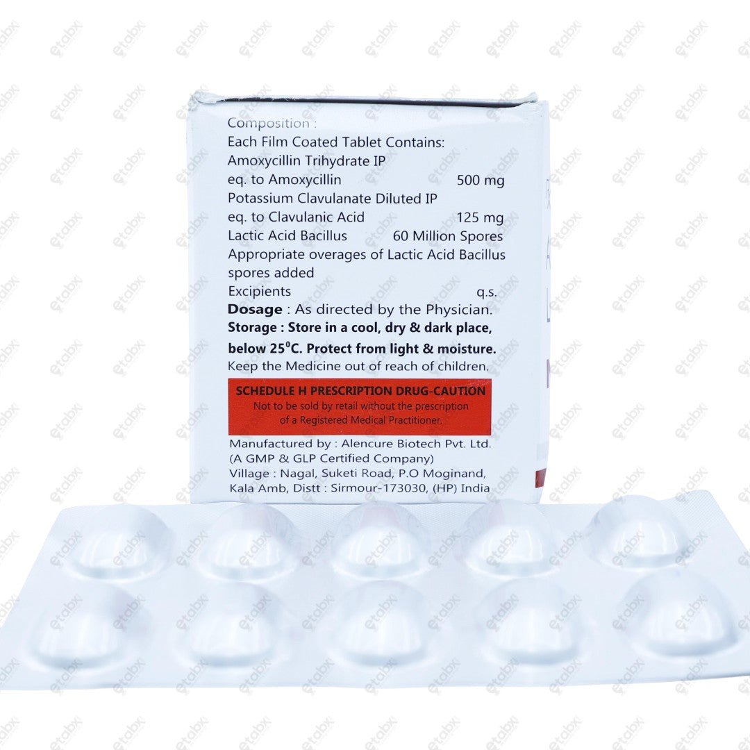 NEDOMOX LB 625mg Tablet 10's
