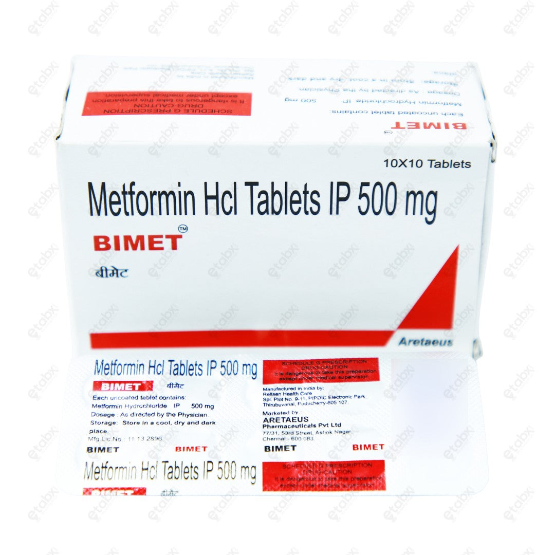 Bimet 500mg Tablet 10's