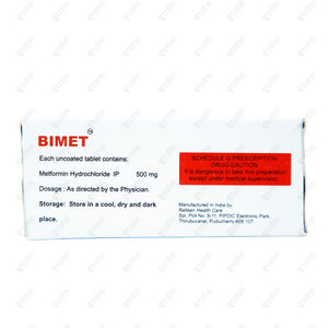 Bimet 500mg Tablet 10's
