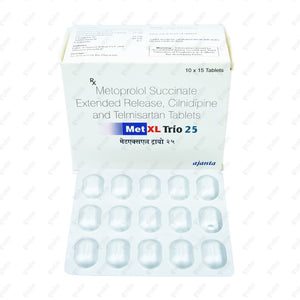 Met XL Trio 25mg Tablet 15's