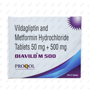 Diavild M 500 Tablet 15's