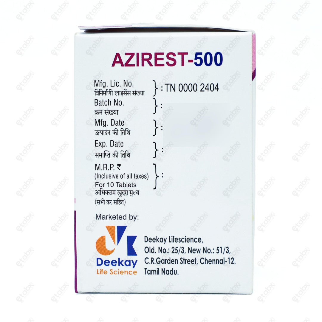 Azirest 500mg Tablet 10's