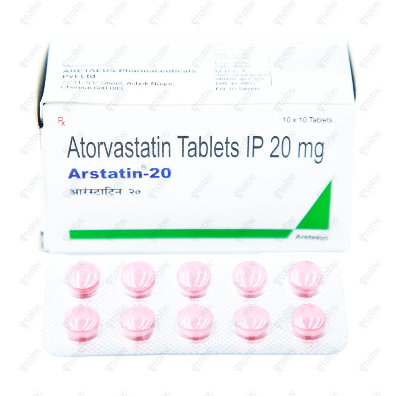 Arstatin 20mg Tablet 10's