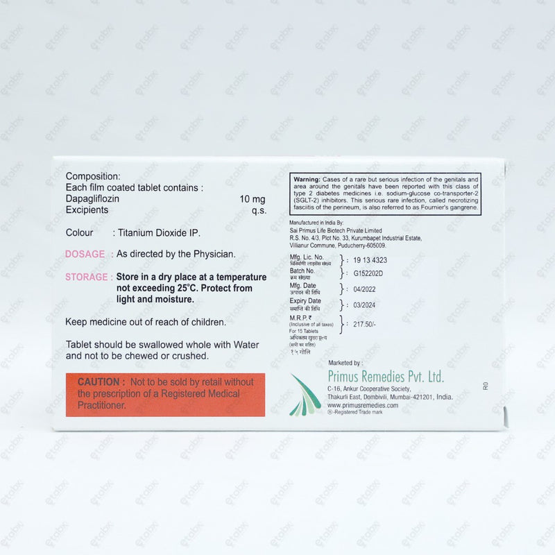 Glifoprime 10mg Tablet 15's