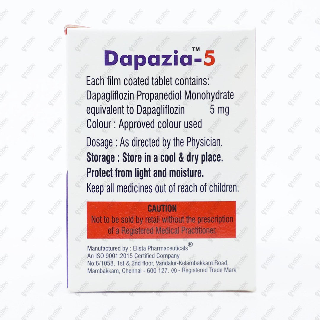 Dapazia 5 Tablet 10's