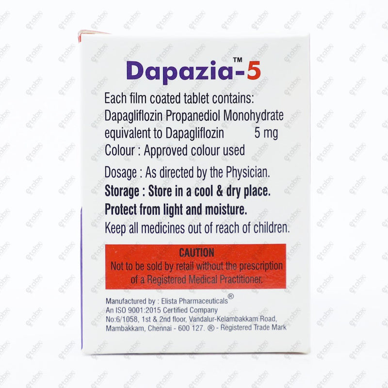 Dapazia 5 Tablet 10's