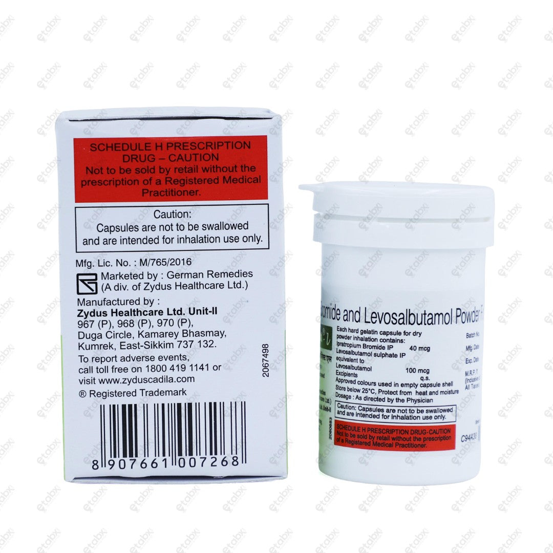 Combimist L Respicaps 30's Capsules