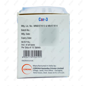 COR 3 Tablet 15'S