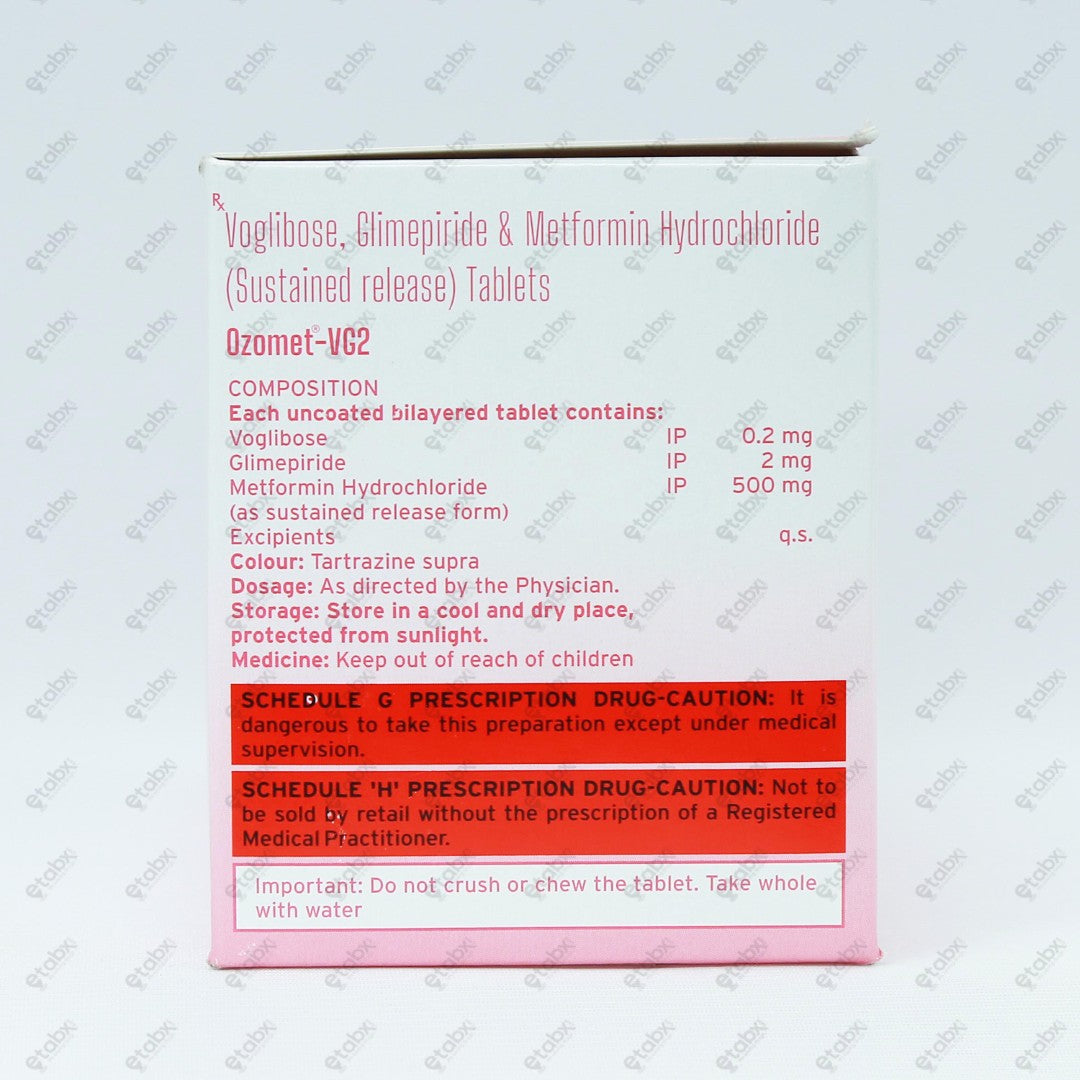 Ozomet VG2 30's Tablet