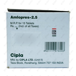 Amlopres 2.5mg Tablet 15's
