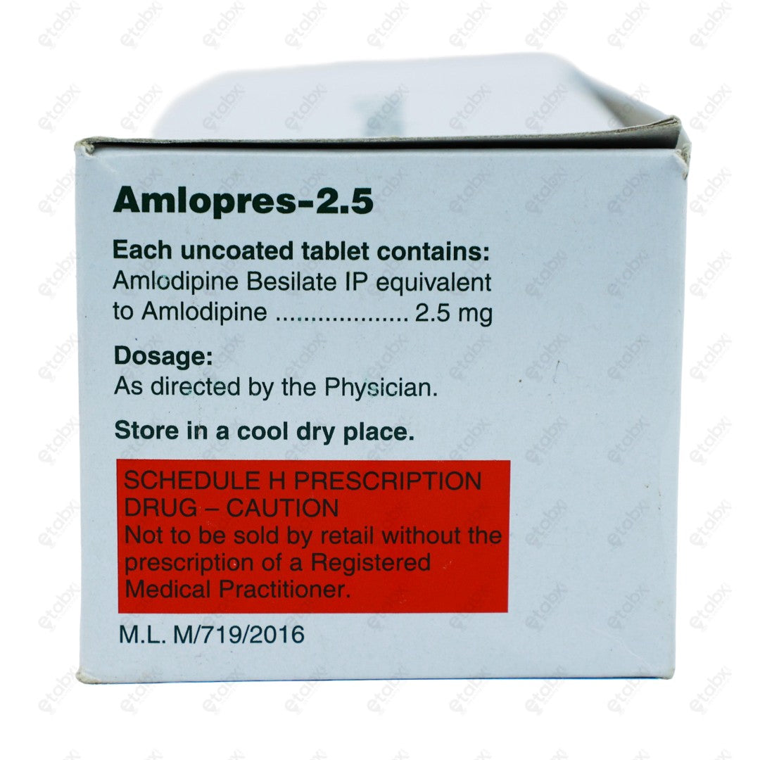 Amlopres 2.5mg Tablet 15's