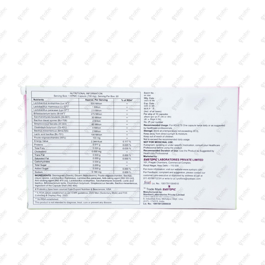 CyraFlora Tablet 10's