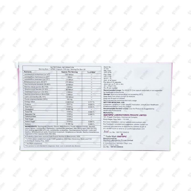CyraFlora Tablet 10's