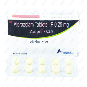 Zolpil 0.25mg Tablet 10's