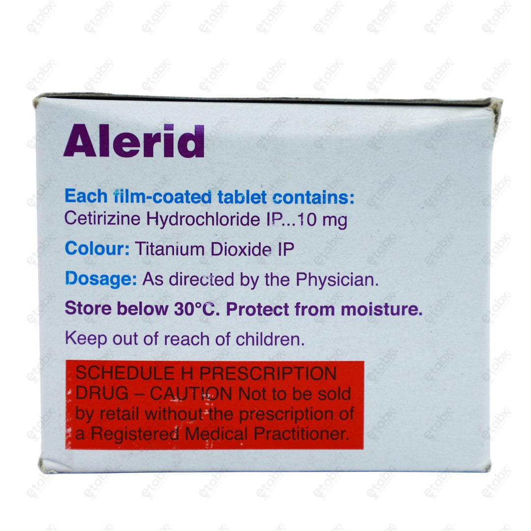 Alerid 10mg Tablet 10's