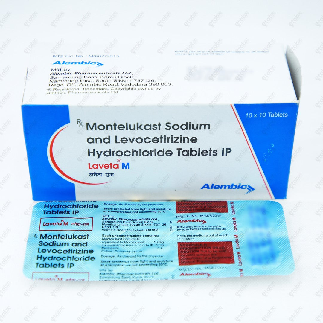 LAVETA M Tablets 10's