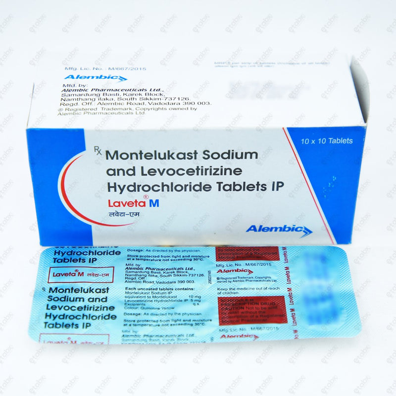 LAVETA M Tablets 10's