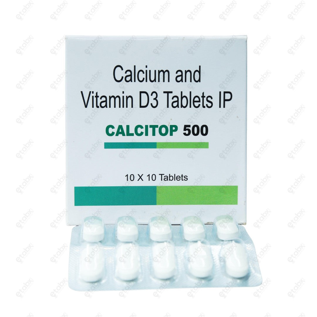 Calcitop 500MG Tablet 10's