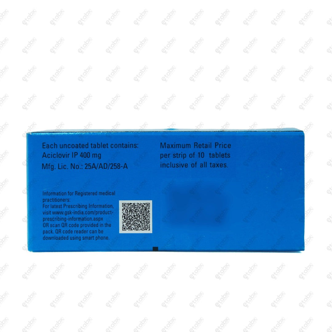 Zovirax 400 Tablet 10's