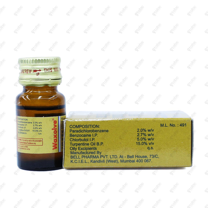 Waxolve Ear Drops 10ml