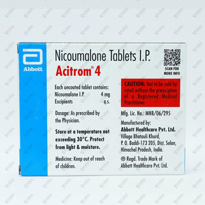 Acitrom 4mg Tablet 30's