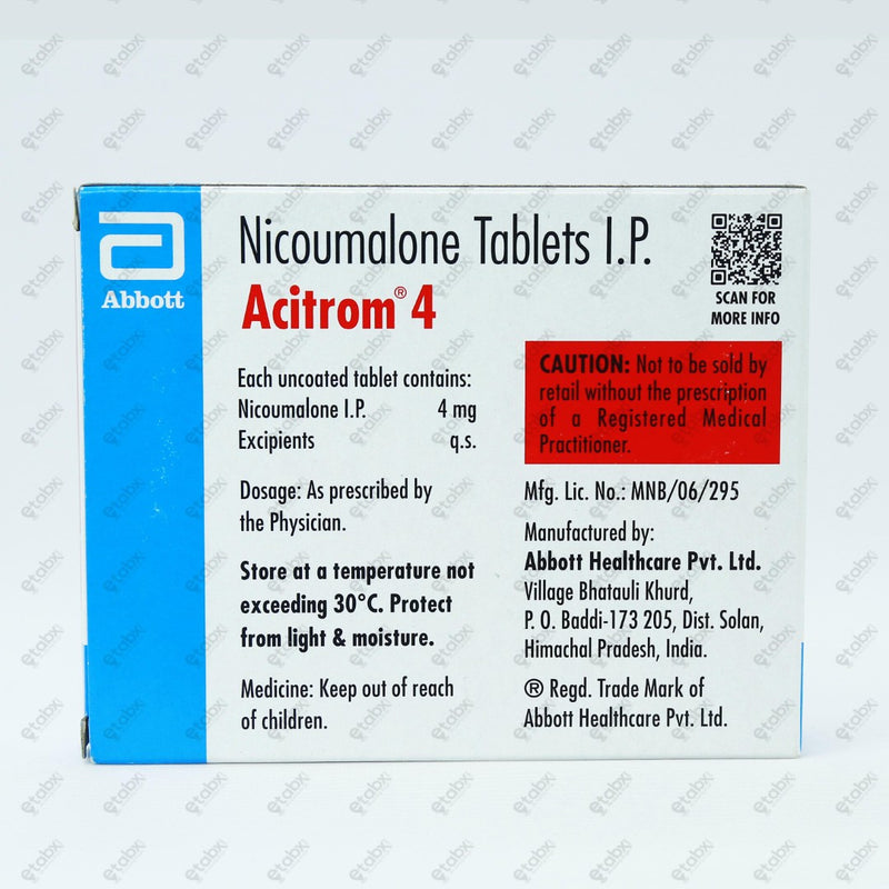 Acitrom 4mg Tablet 30's