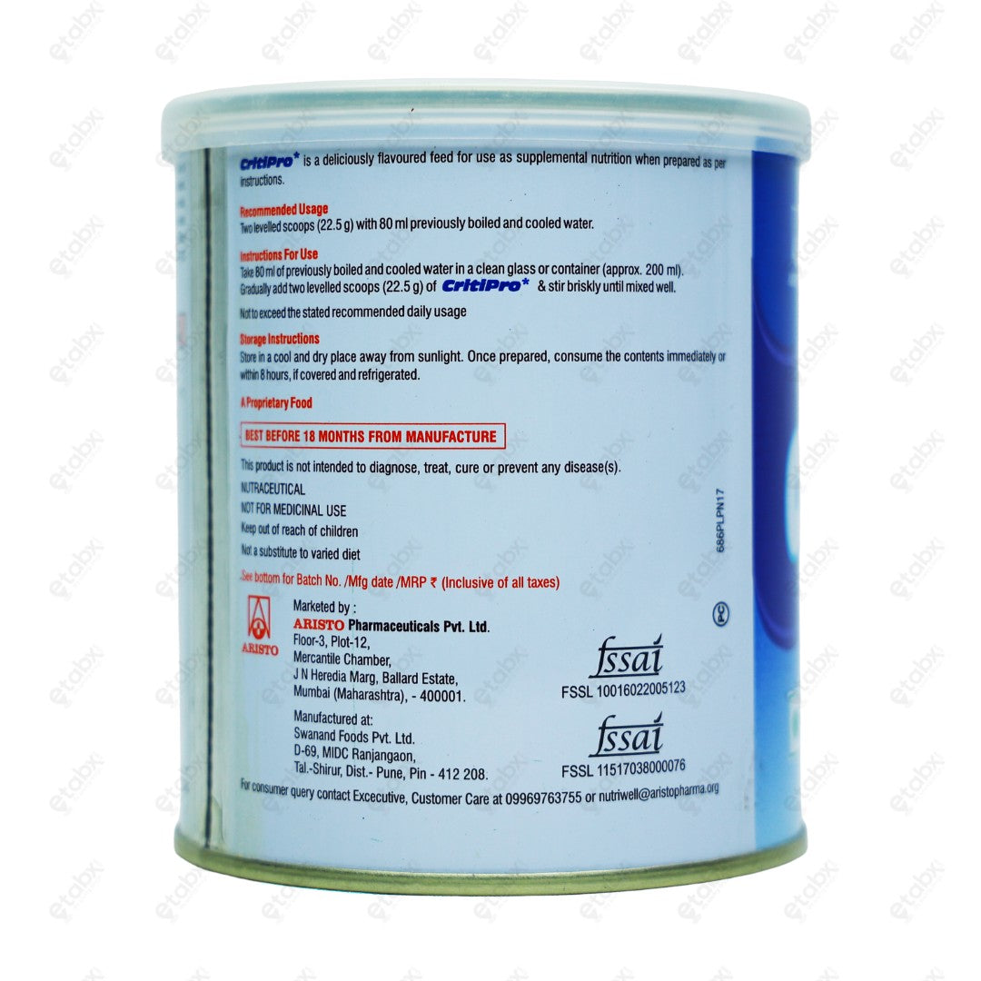 Critipro Powder Vanilla Flavour 200gm