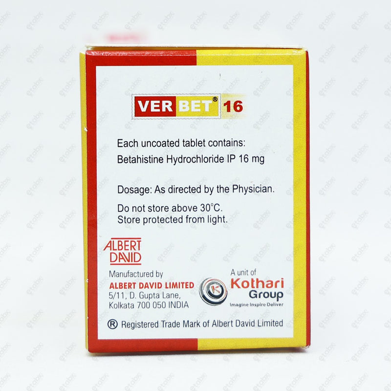 VERBET 16mg Tablet