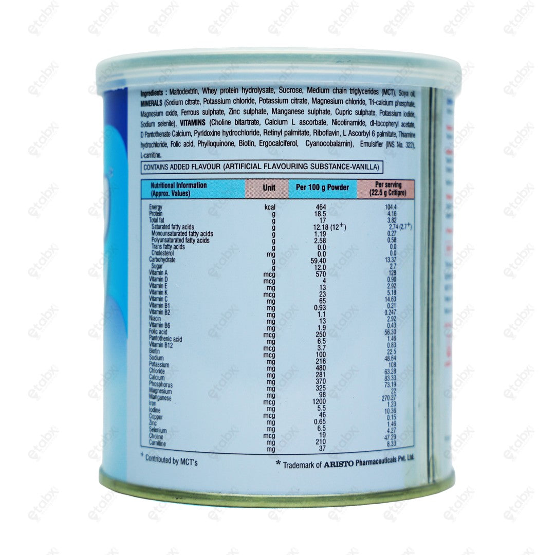 Critipro Powder Vanilla Flavour 200gm