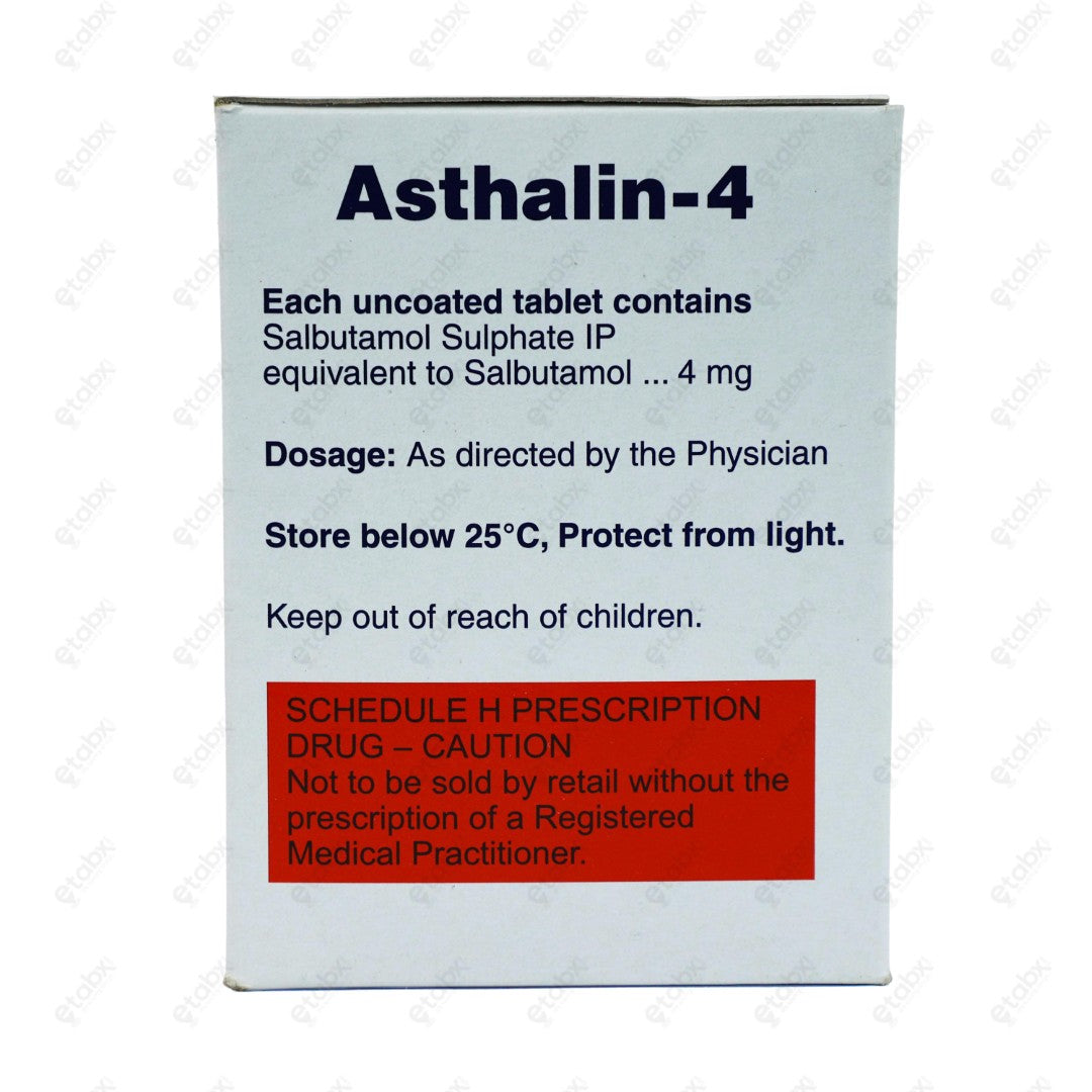 Asthalin 4mg Tablet 30's