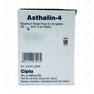 Asthalin 4mg Tablet 30's