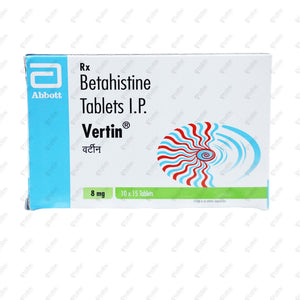 Vertin 8mg Tablet 15's