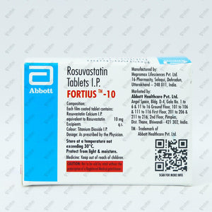FORTIUS 10MG TABLET 10's