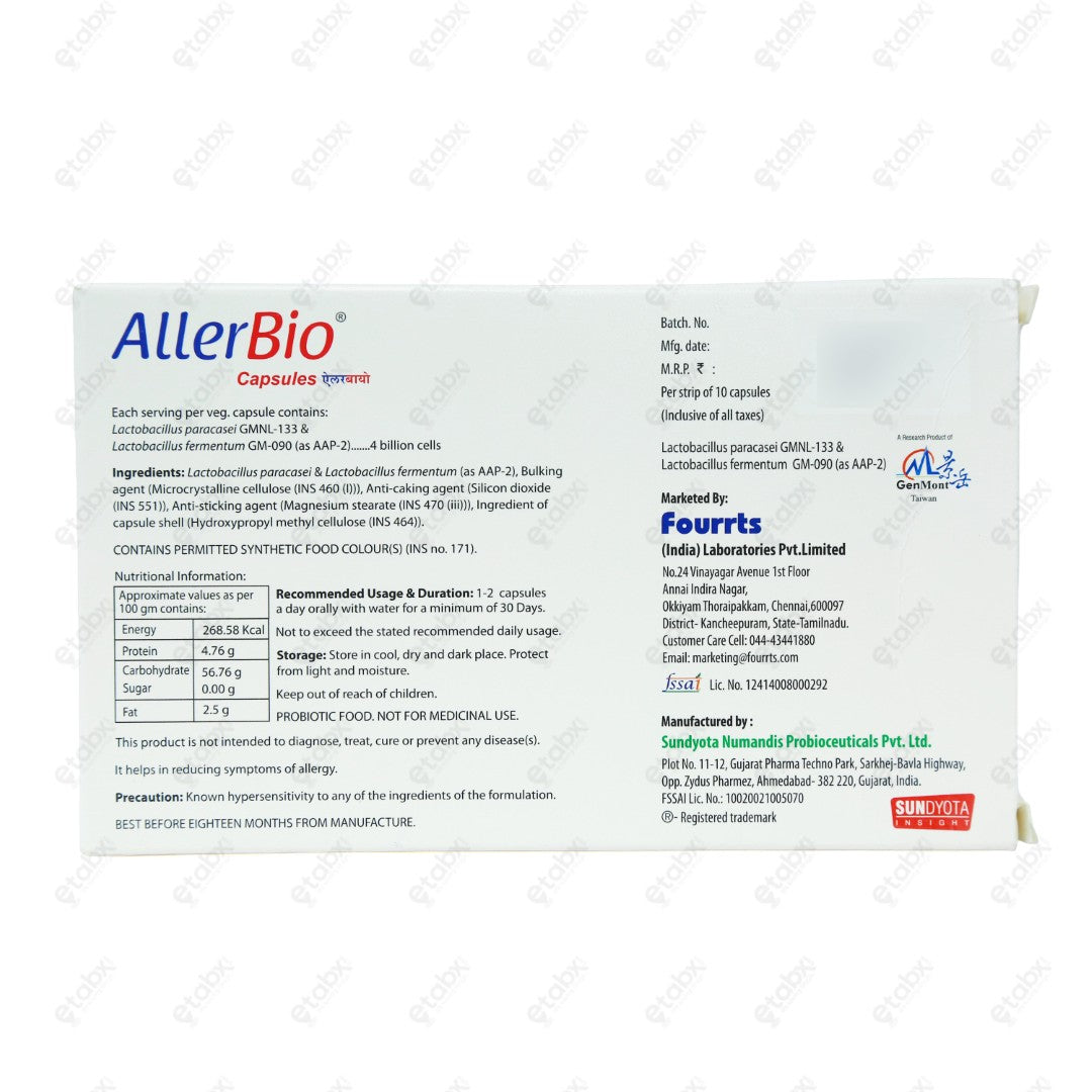 Allerbio Capsules 10's