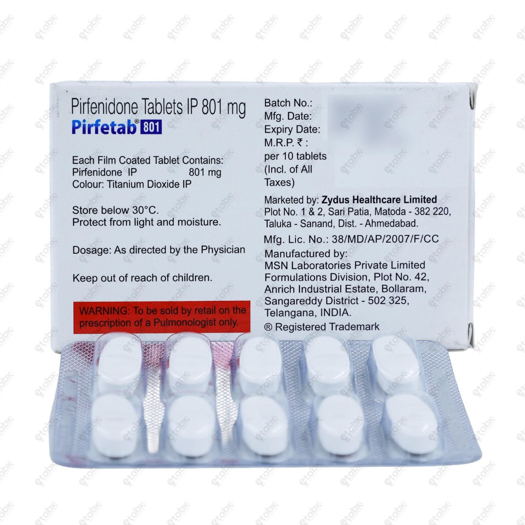 Pirfetab 801 Tablet 10's